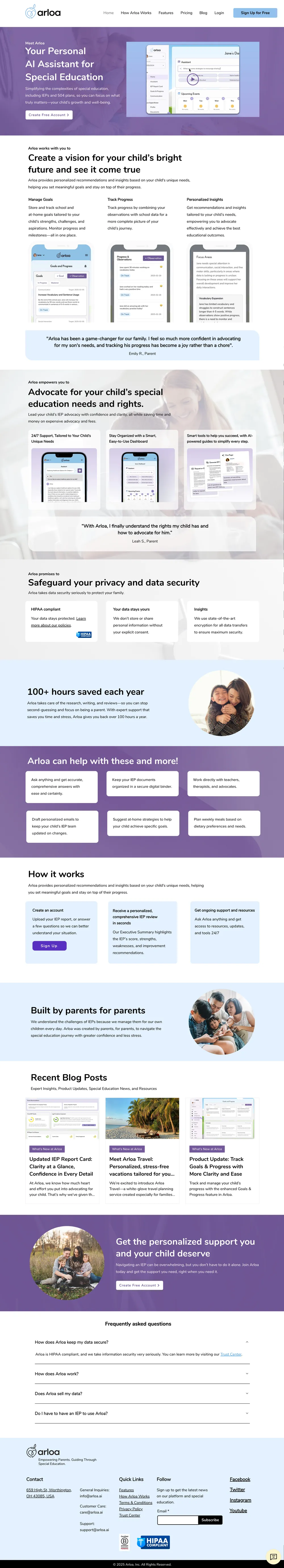 Arloa website