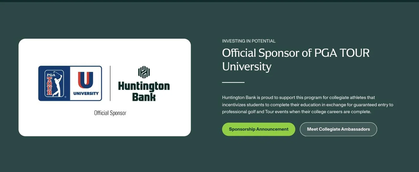 The PGA TOUR University sponsorship module