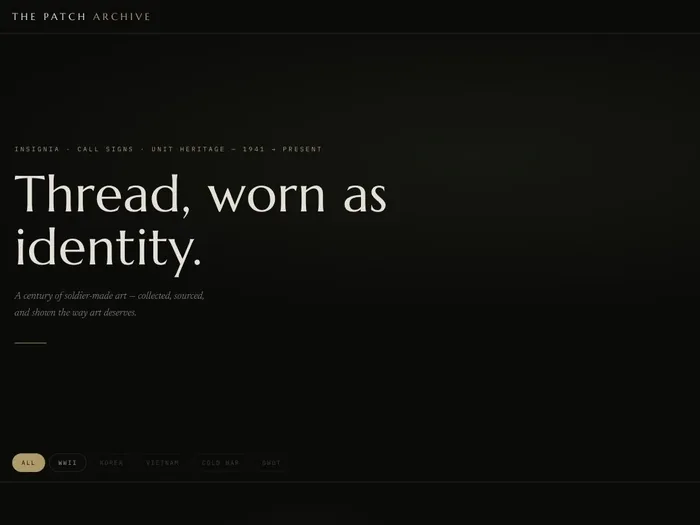 The Patch Archive — military insignia gallery