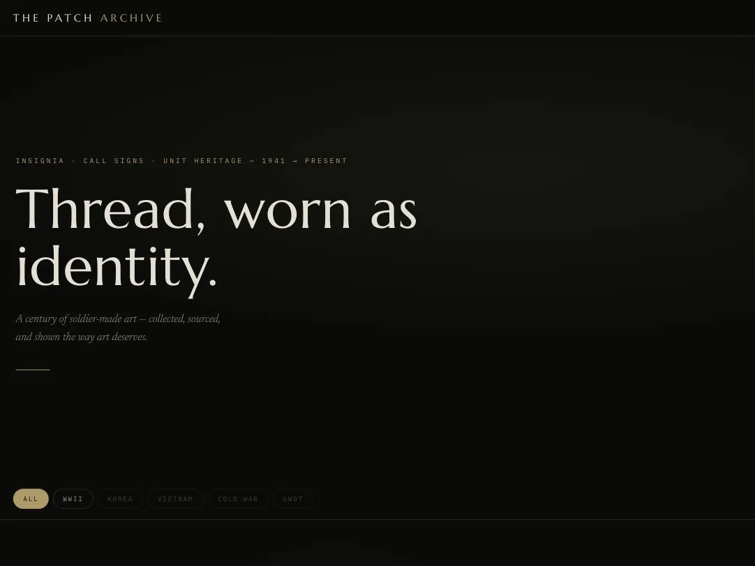 The Patch Archive — military insignia gallery